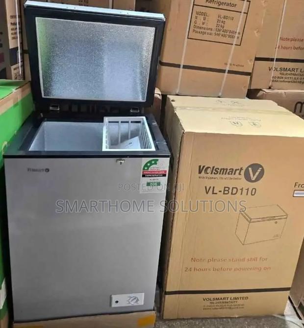 Volsmart 110litres Manual Control Deep Freezer - Flip-Up Lid - main view