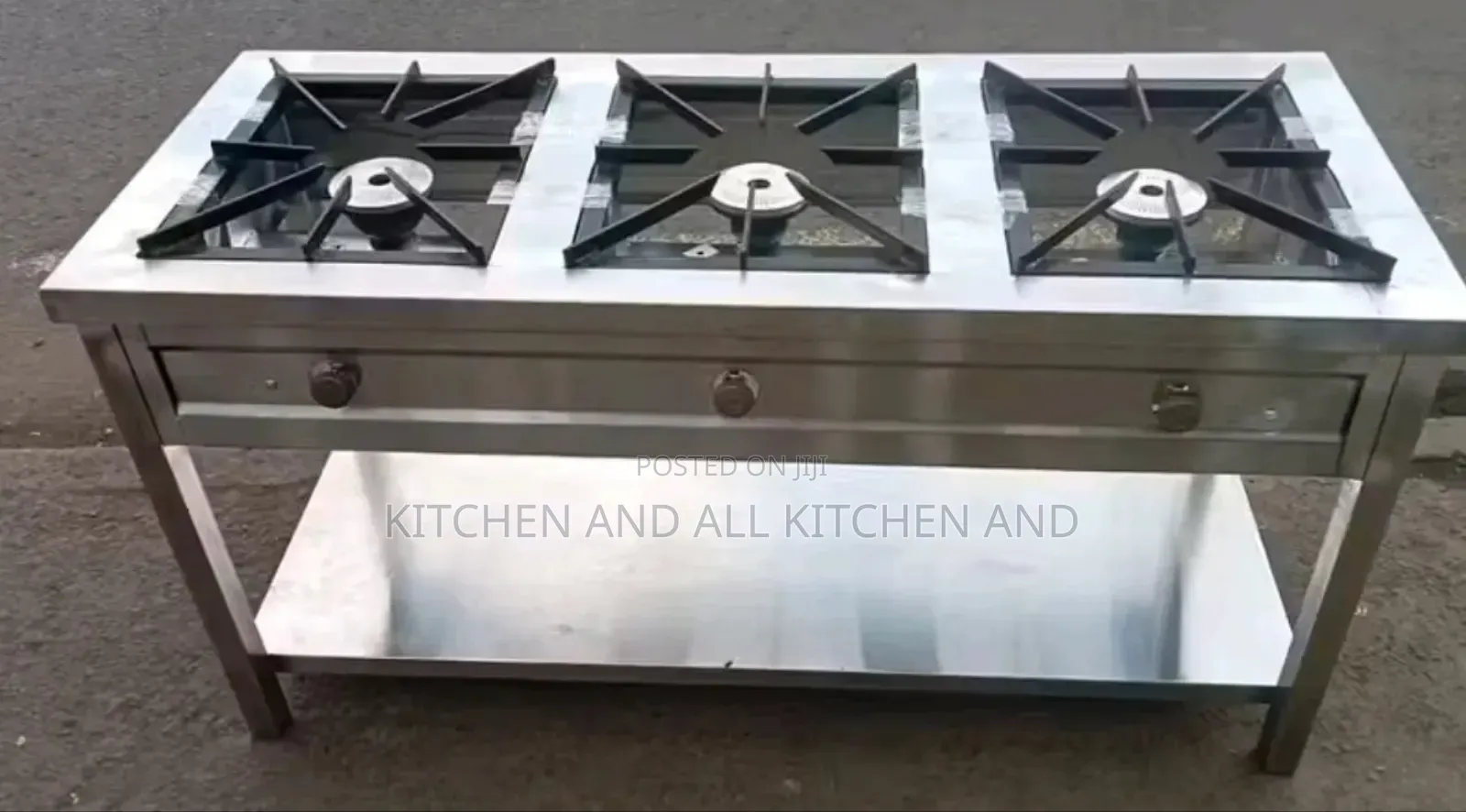 3 Burner Classic Stainless Steel Gas Cooker 