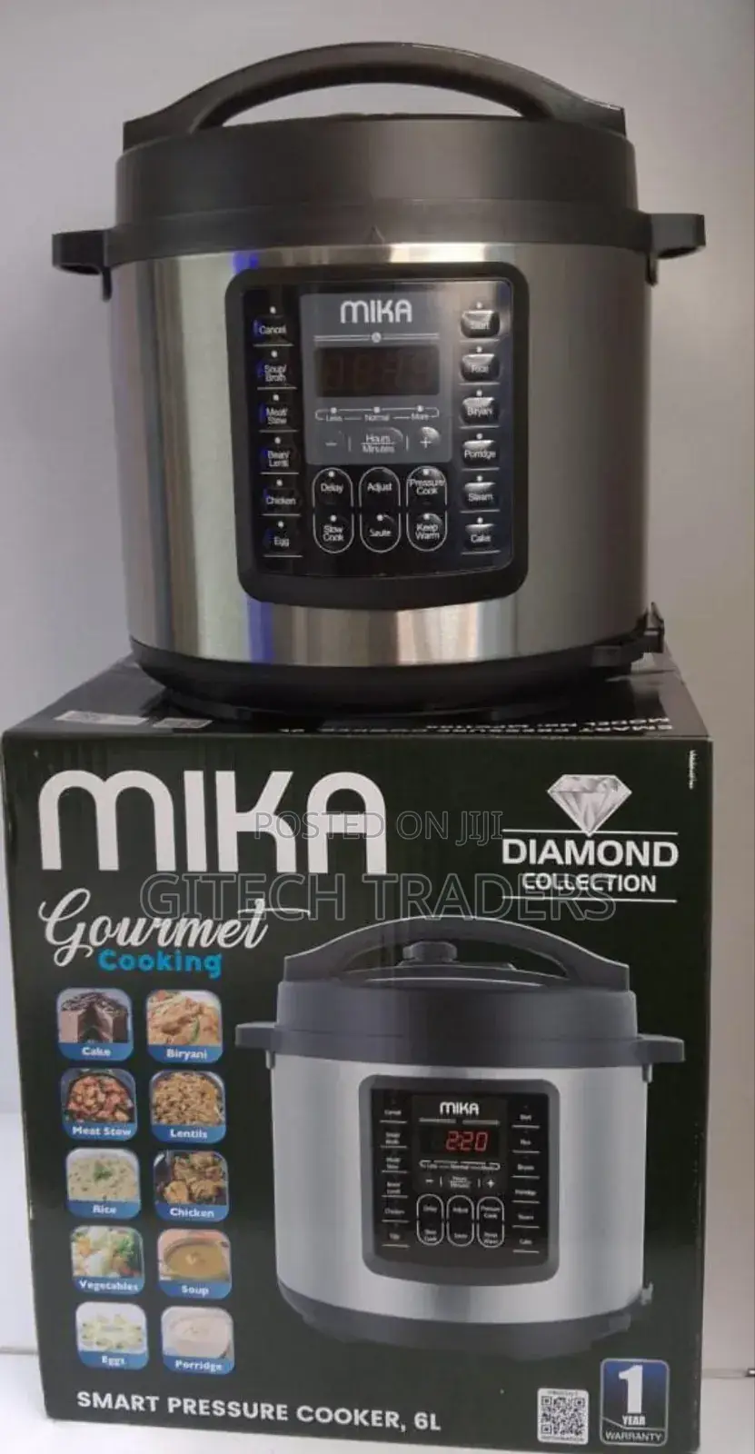6 Litres Mika Smart Pressure Cooker