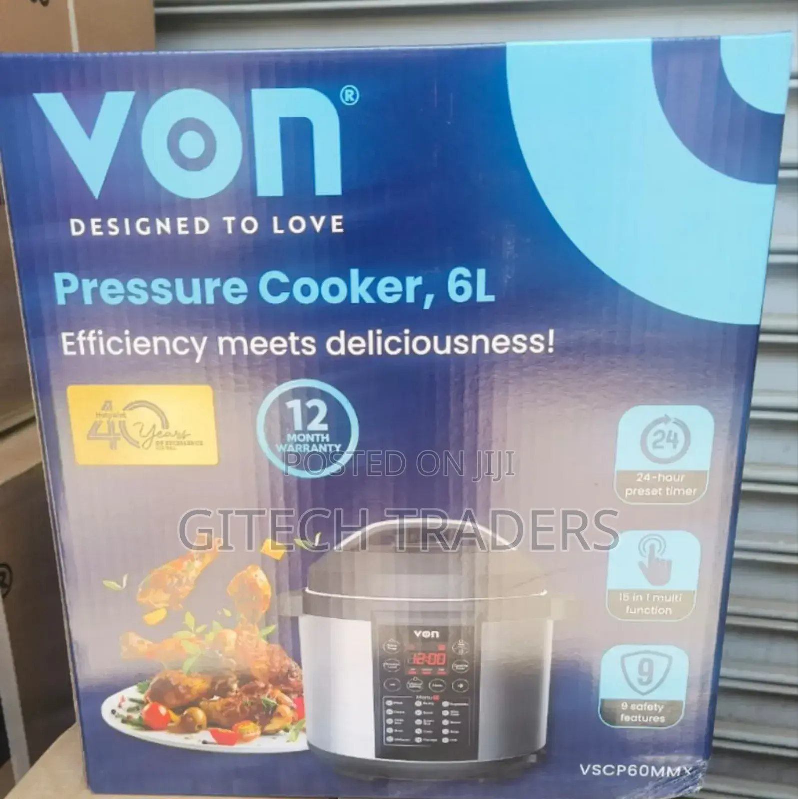 6 Litres Von Electric Pressure Cooker