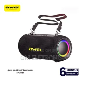 Awei Ka33 Bluetooth Speaker 26w, Waterproof -RGB Lighting