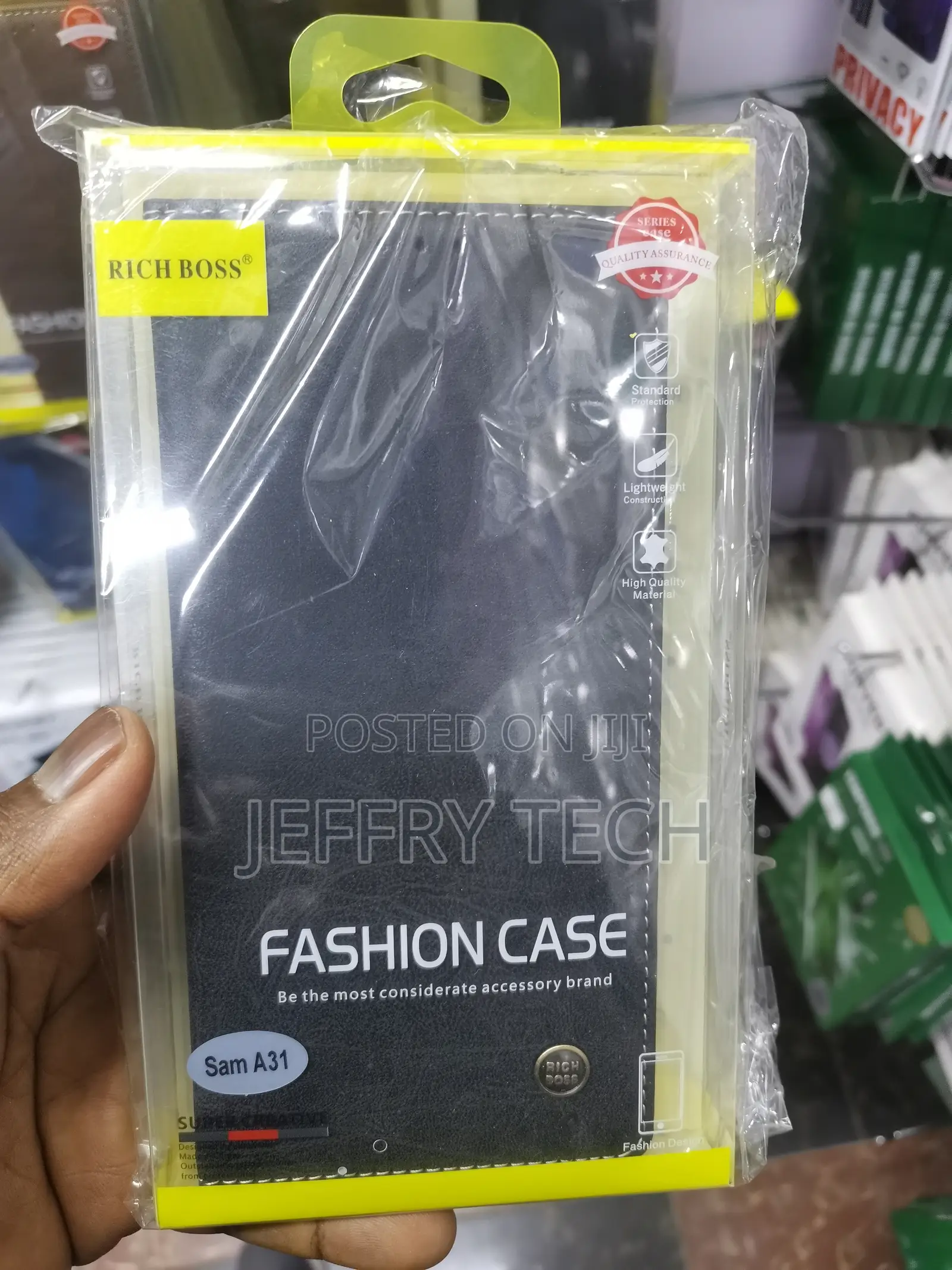 Thegiftkart Leather Finish Richboss Case for Samsung A31