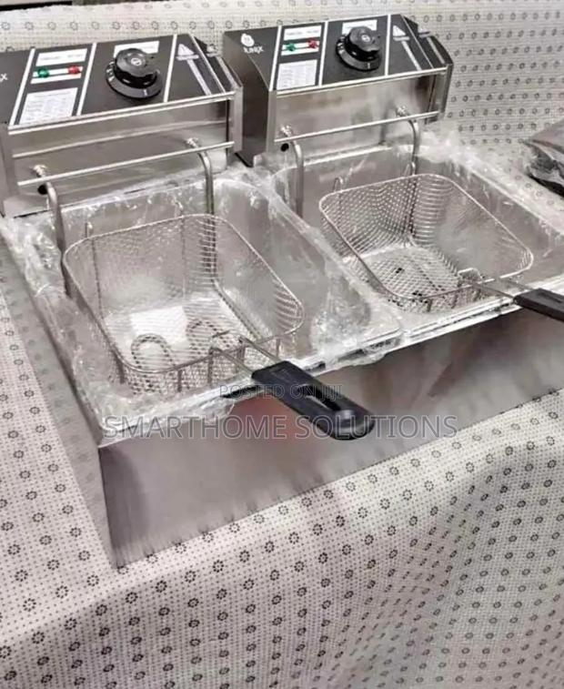 Nunix 6l+ 6l Commercial Double Deep Fryer / Chips Fryer.