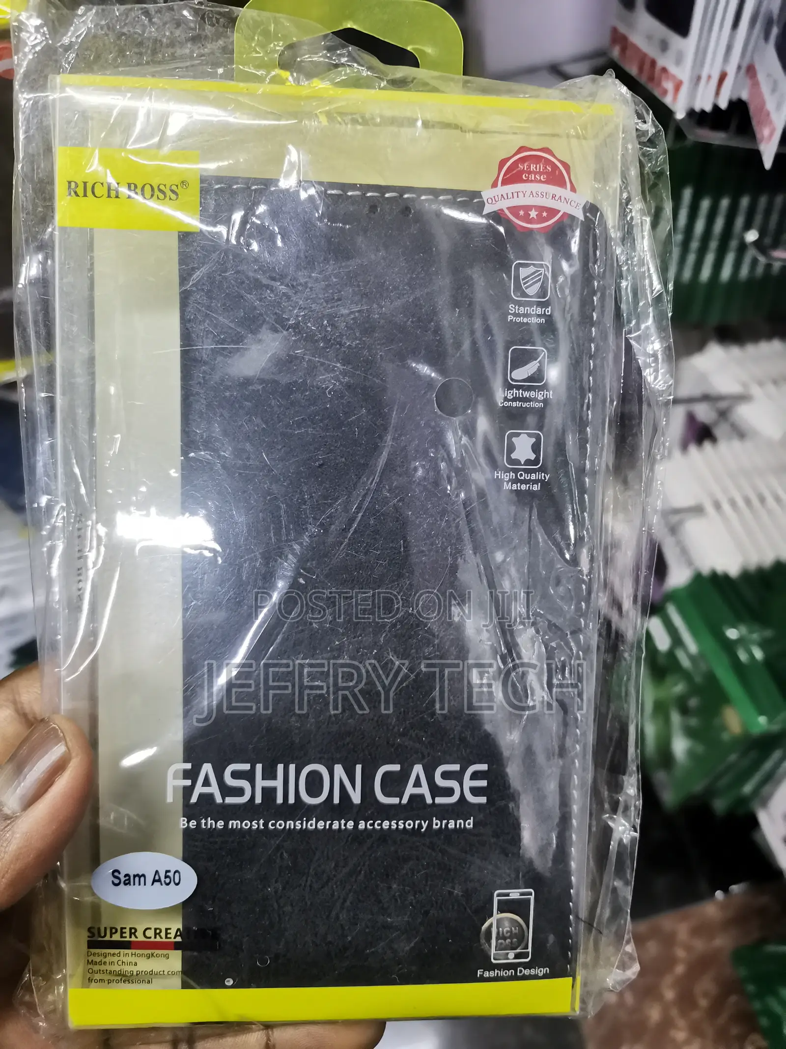Hitfit Quality Og Rich Boss Flip Case Leather for Galaxy A50