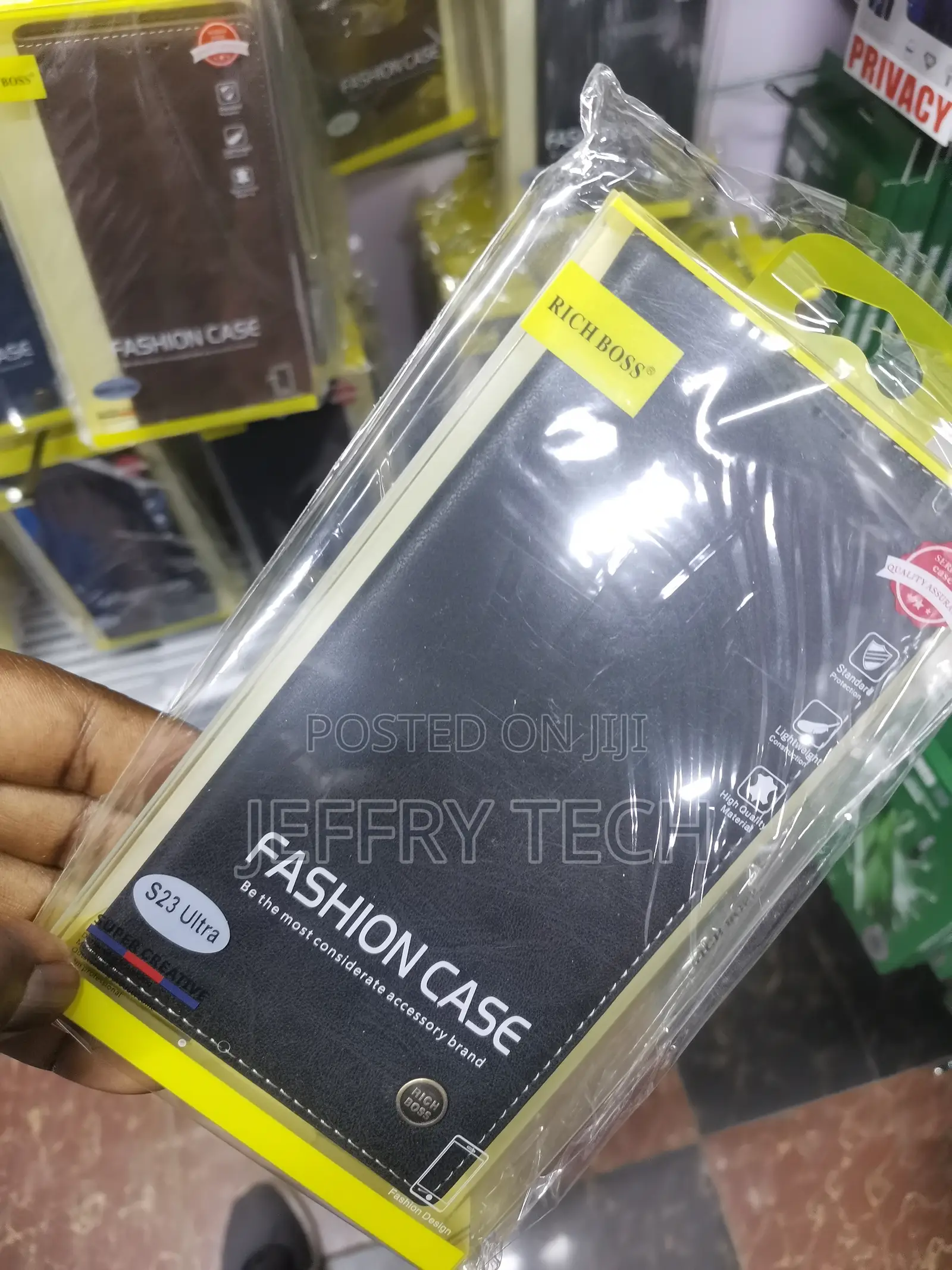 Wefor Richboss Flip Leather Cover for Galaxy S23 Ultra