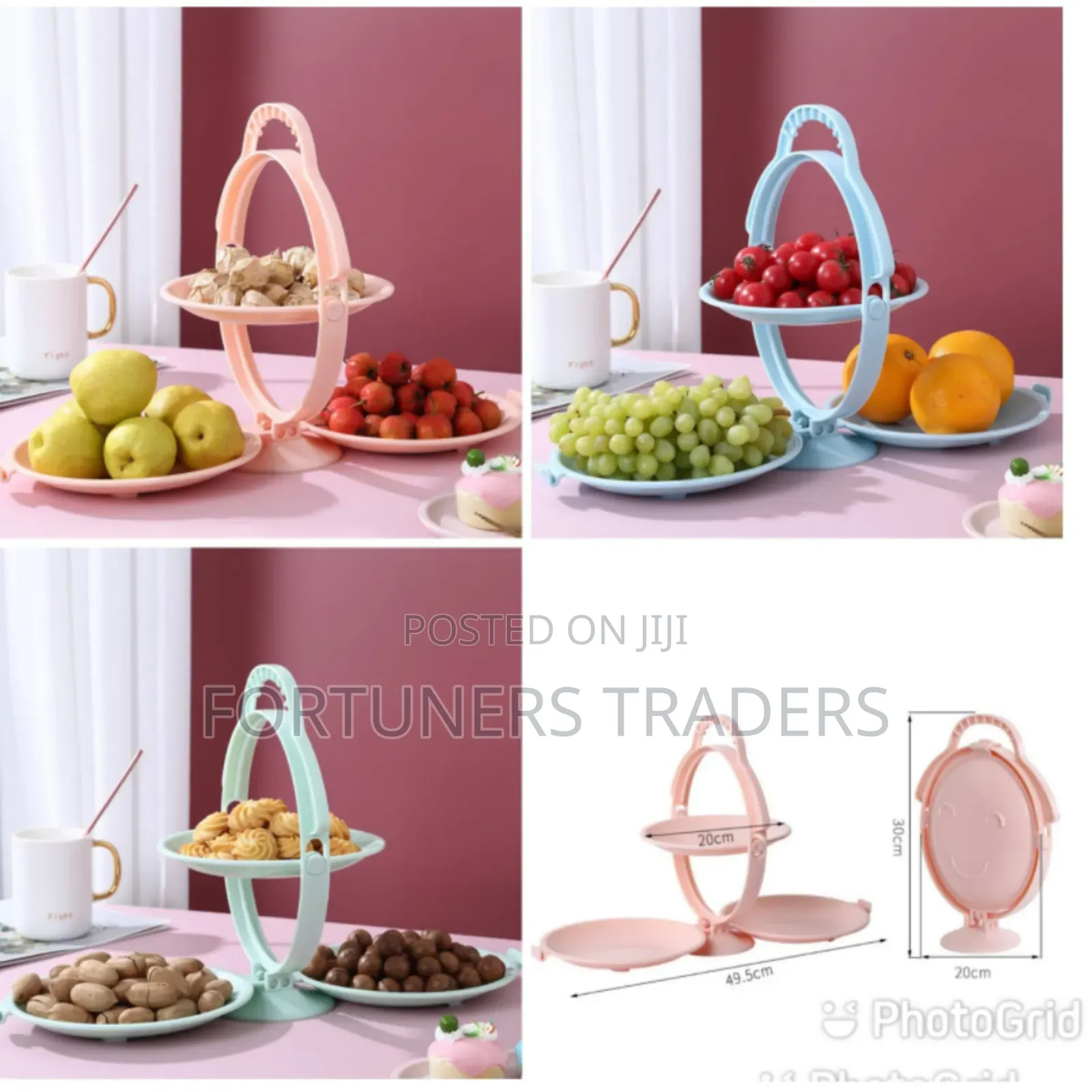 2 Layer Folding Dessert Plate