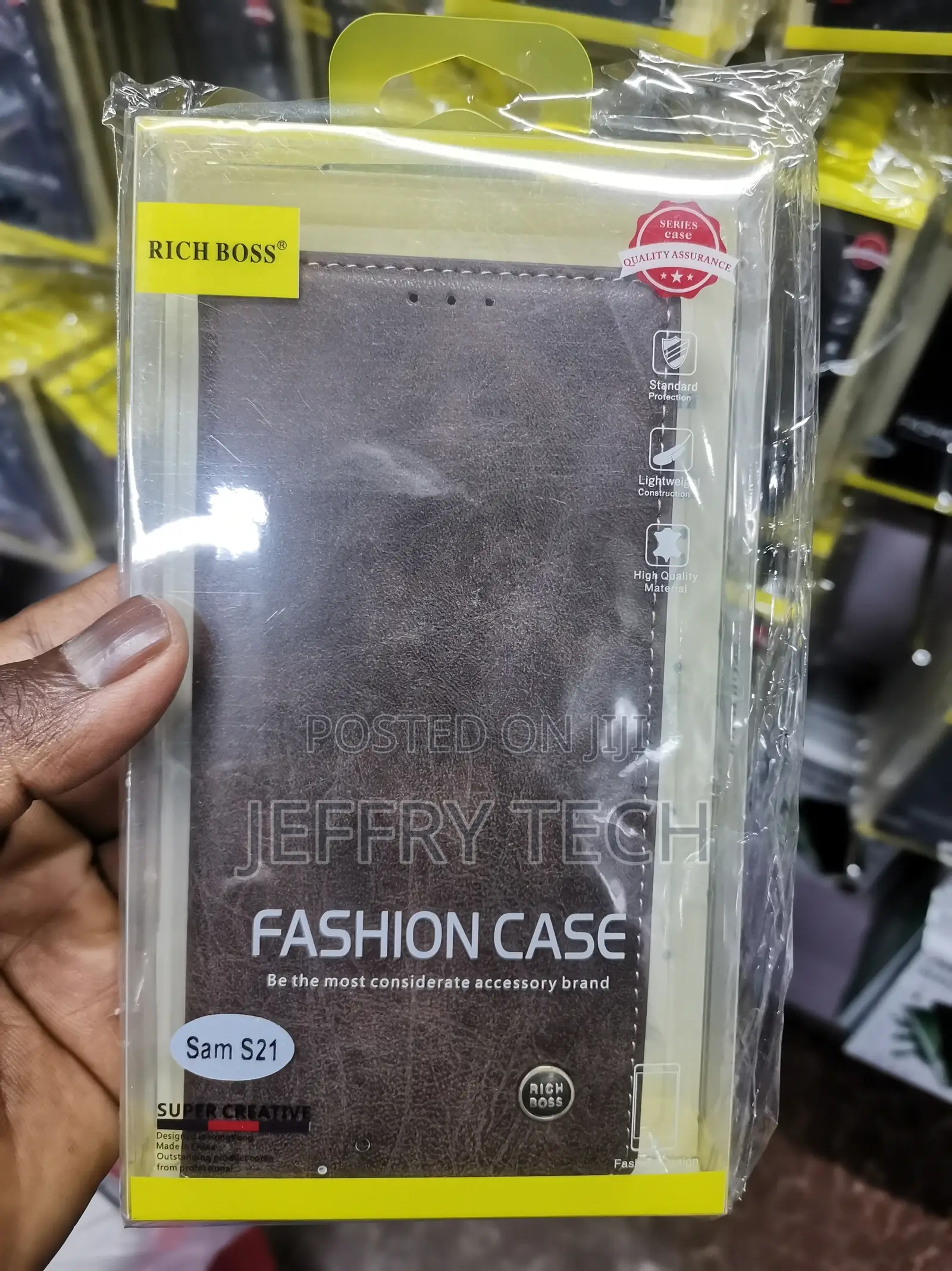 Atter Rich Boss Flip Cover Leather Case for Samsung S21