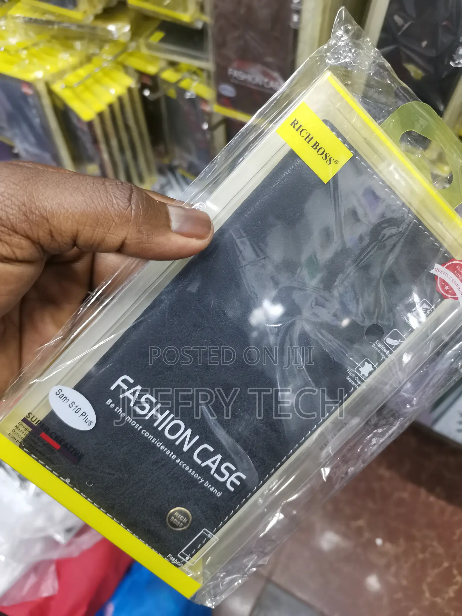The Little Shop Richboss Leather Flip Case for Galaxy S10 +