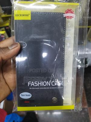 Realtech Leather Richboss Flip Cover Forgalaxy Note 9 -Black - thumbnail 2