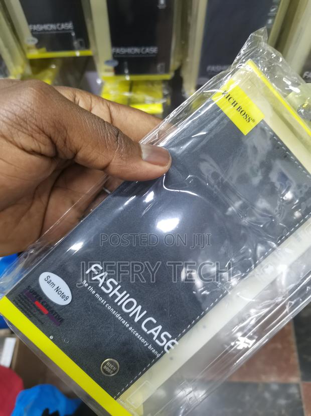 Realtech Leather Richboss Flip Cover Forgalaxy Note 9 -Black - thumbnail 3