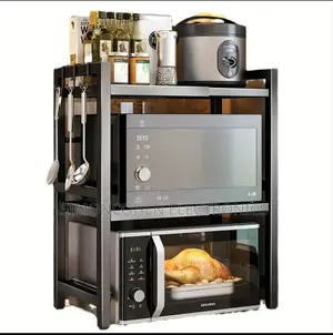 Double Layer Heavy-Duty Adjustable Microwave Stand