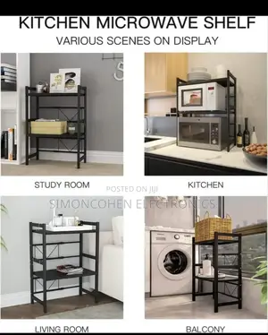 Double Layer Heavy-Duty Adjustable Microwave Stand
