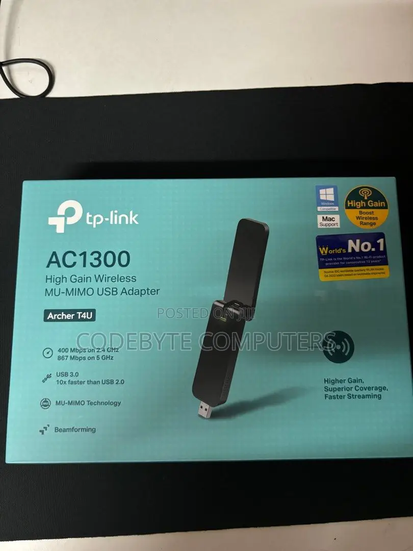 Tp-Link Archer T4u Ac1300 Mini Wireless Mu-Mimo Usb Adapter
