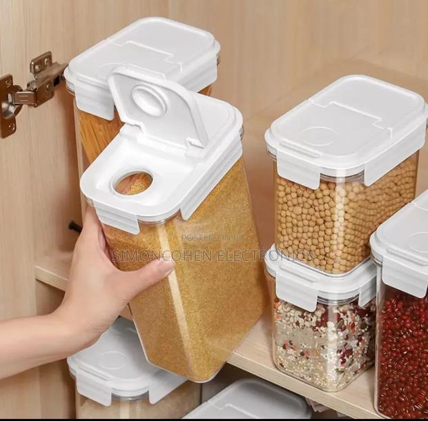 Food Grade Acrylic Cereal Jar - main view