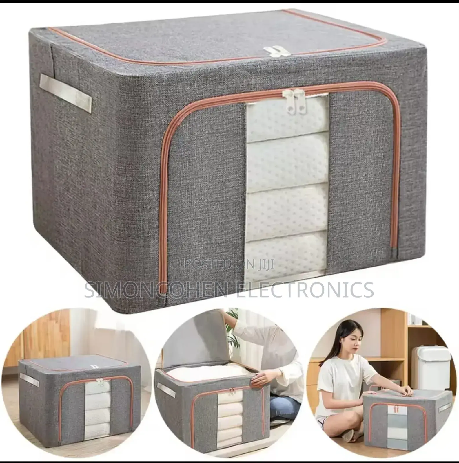 100l Zipped Storage Box/Wardrobe Organizer
