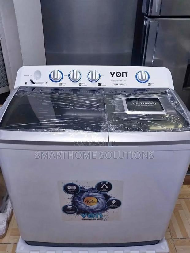 Von 13kg Jumbo Twin Tub Top Load Washing Machine