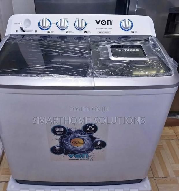 Von 13kg Washing Machine, Twin Tub White - main view