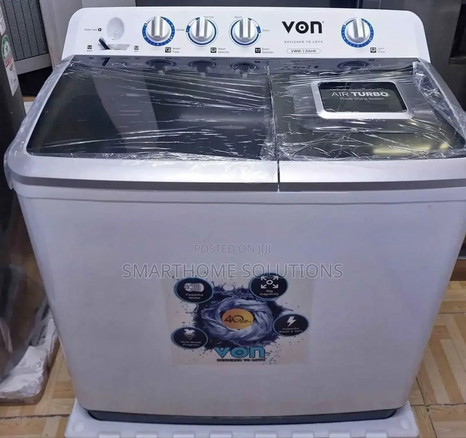 Von Washing Machine Twin Tub 13kg VWM