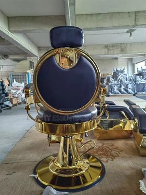 Gold Barber Chair Supreme Back Side - main view