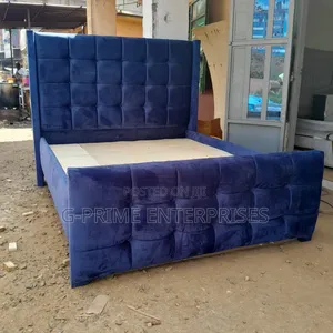 Modern Bed Blue 5#6 Size