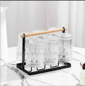 Luxury Iron Glass Holder Rack