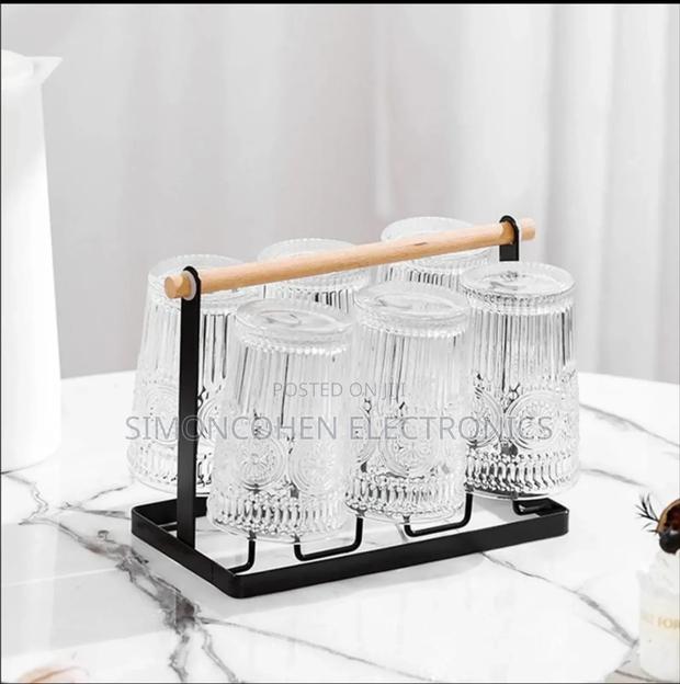 Luxury Iron Glass Holder Rack - main view