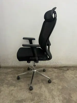 Office Chairs: Office Orthopedic Tall Mesh Back in Black