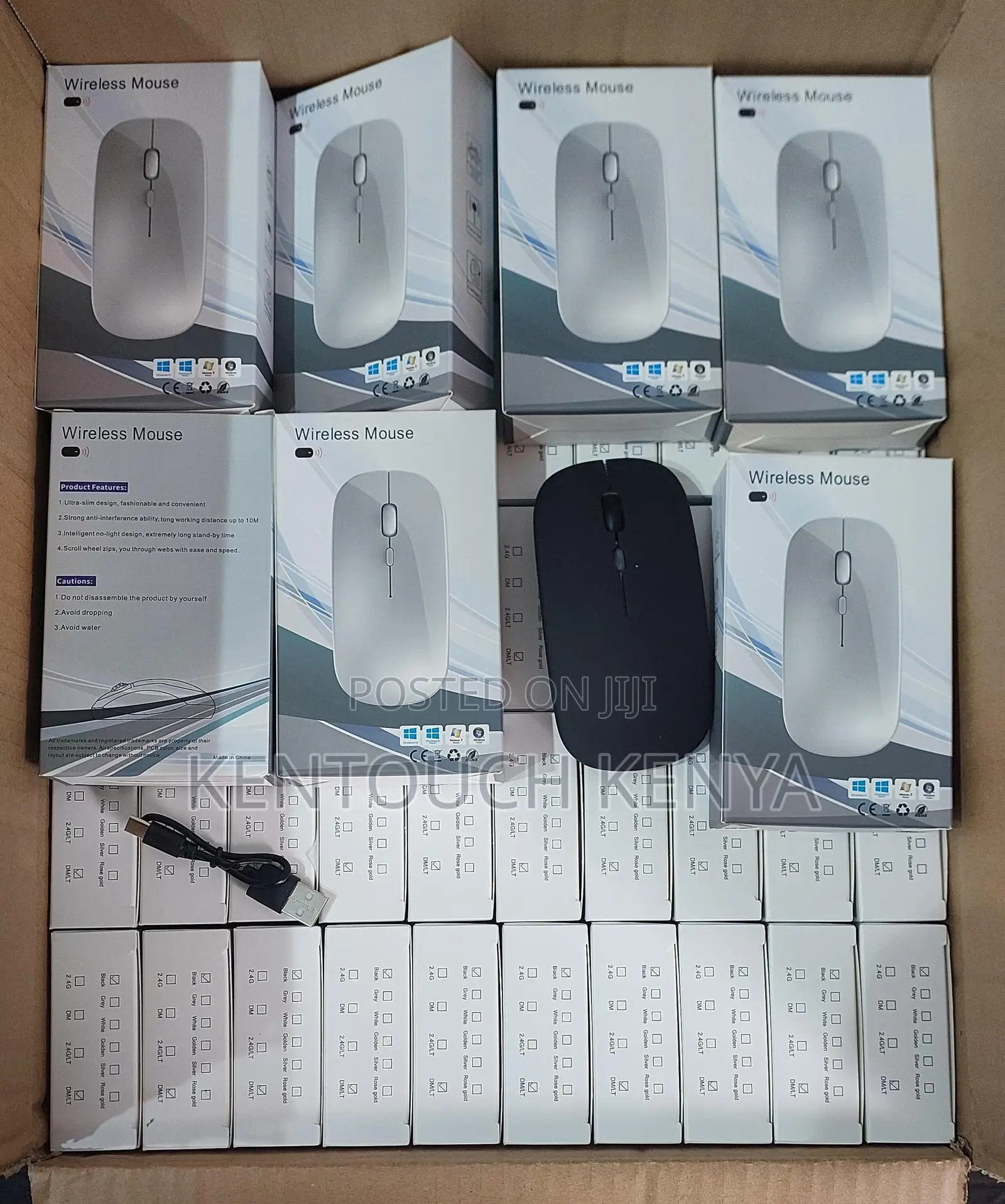 Rechargeable Wireless Bluetooth Mouse RGB