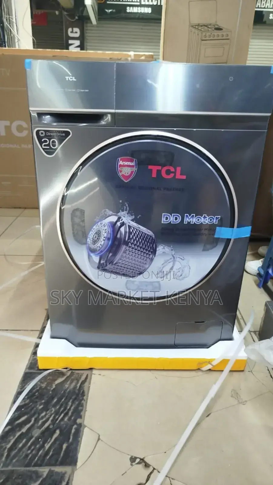 Tcl 10kg C7110flg Wash Spin Dd Inverter Washing Machine