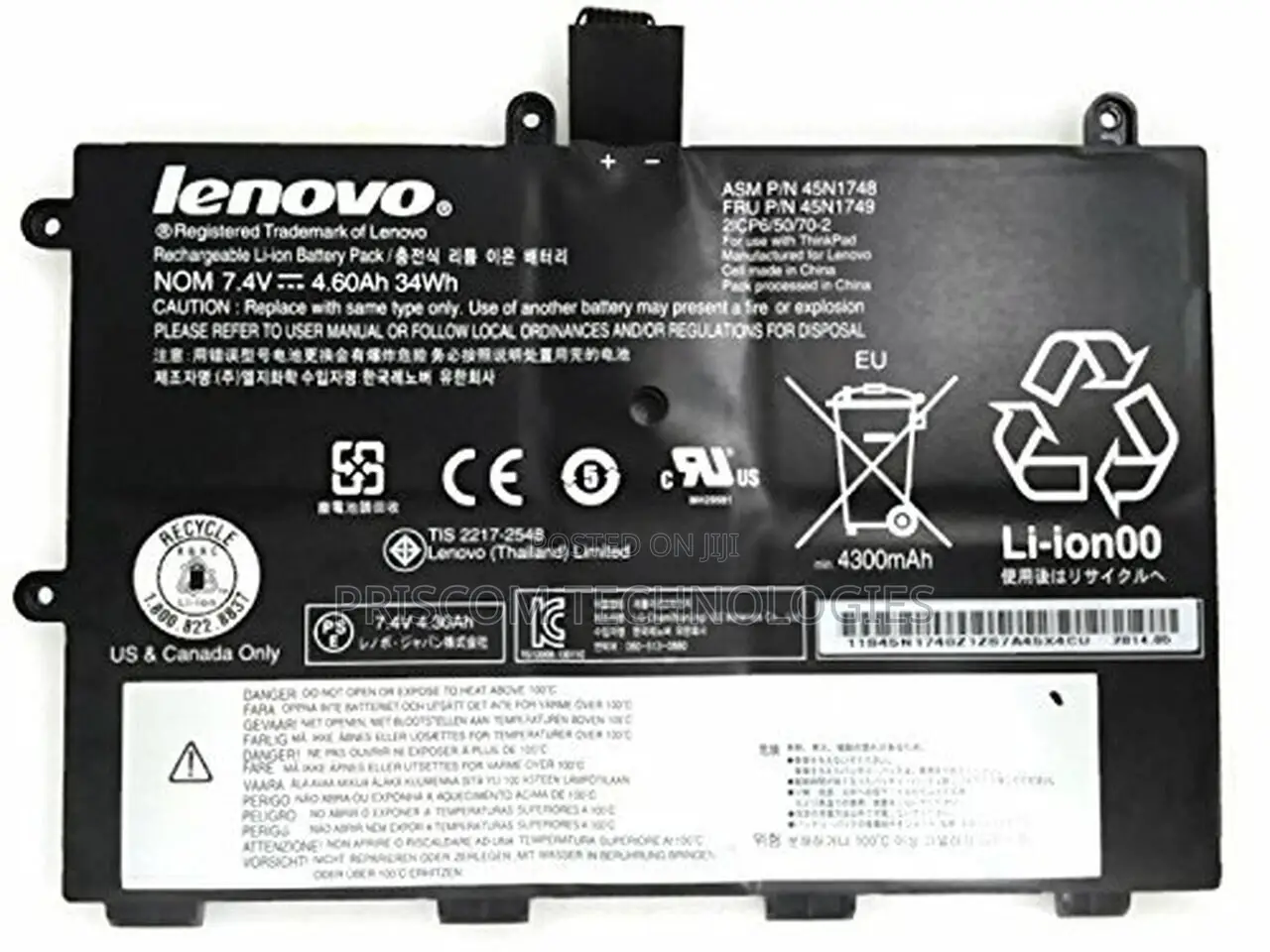 Lenovo Thinkpad Yoga 11e (45n750) Original Battery