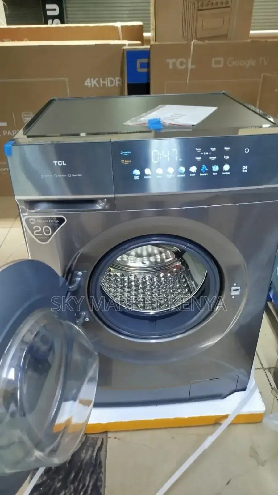 Tcl 10kg C7110flg Wash Spin Dd Inverter Washing Machine