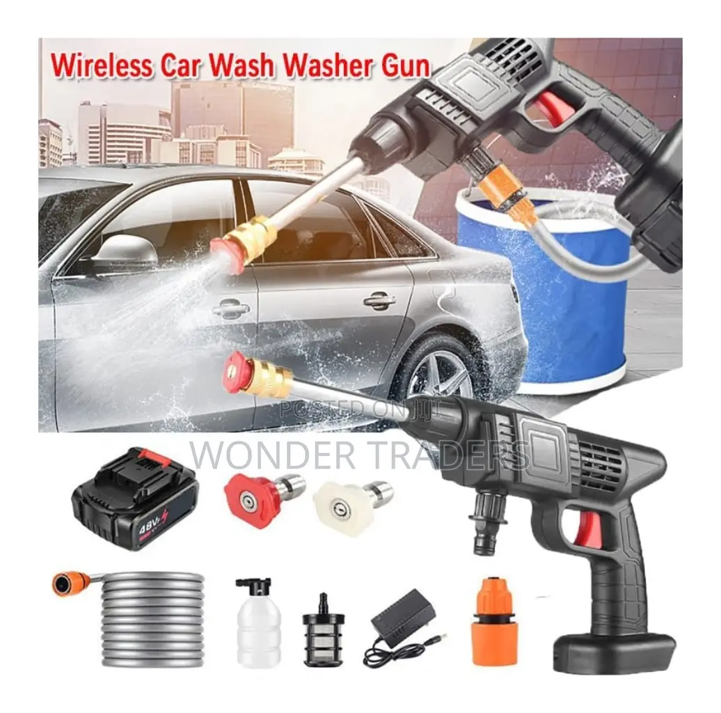 *Wireless Car Wash Spray Gun Machine With Portable Lithium .