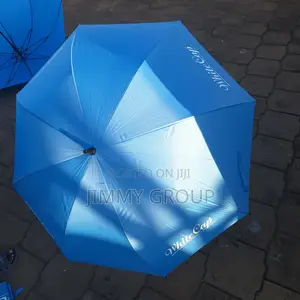 White Cap Blue Umbrellas