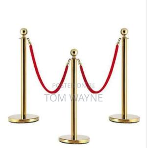 Red Carpet Rope Stanchion For Crowd Control (Pair) - main view