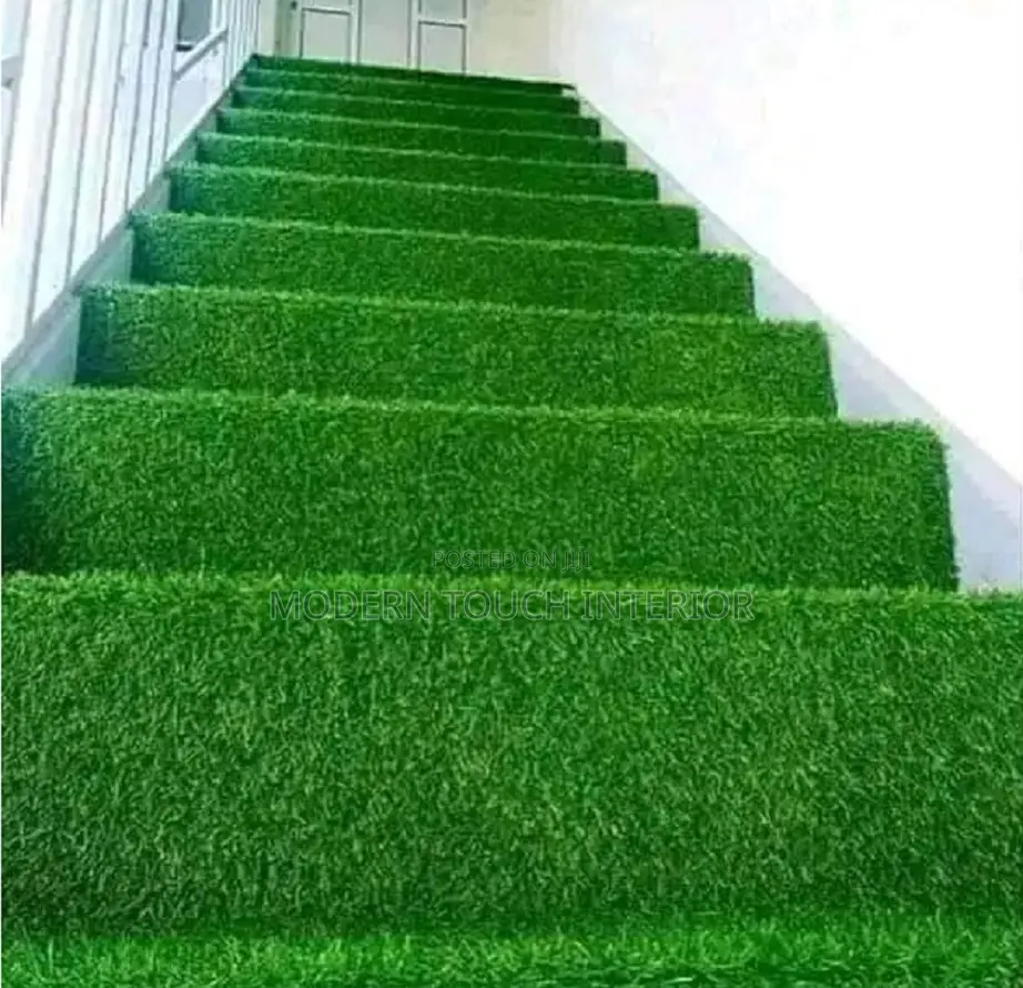 Non-Slip Green Grass Carpet for Staircase- Nairobi