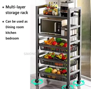 Multifunctional 5 Layers Metallic Rack