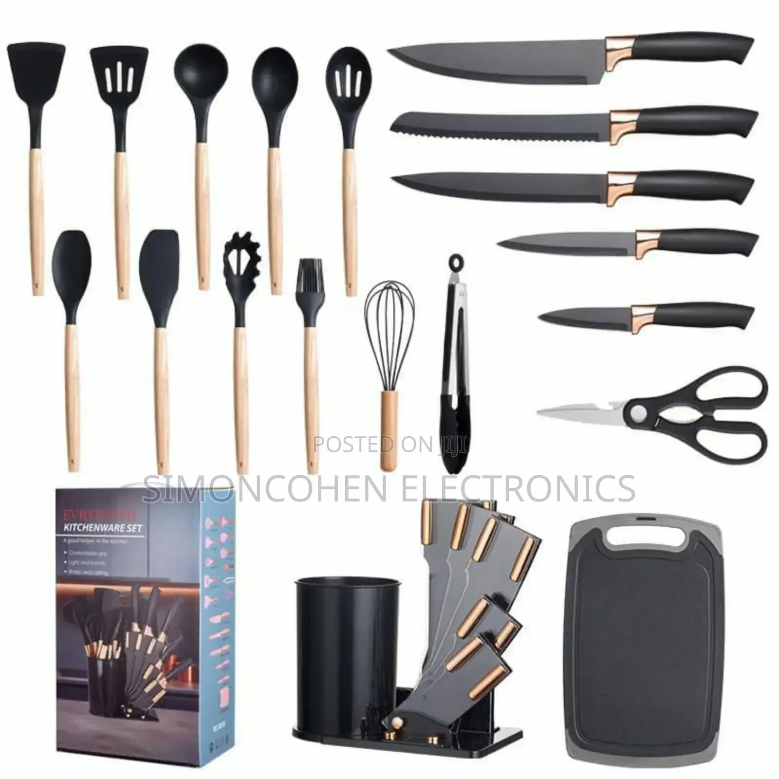 19pcs Silicone Cooking Spoon Set