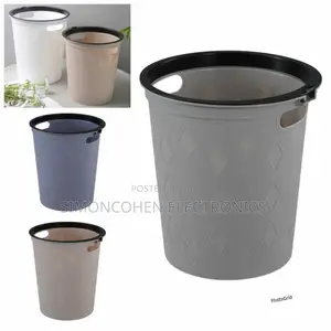 Round Dustbin Faux Material