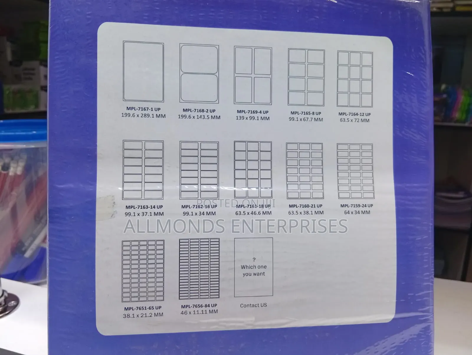Rhino Multipurpose Label- 8 Ups