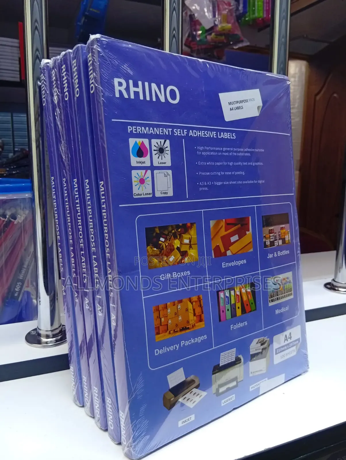 Rhino Multipurpose Label- 8 Ups