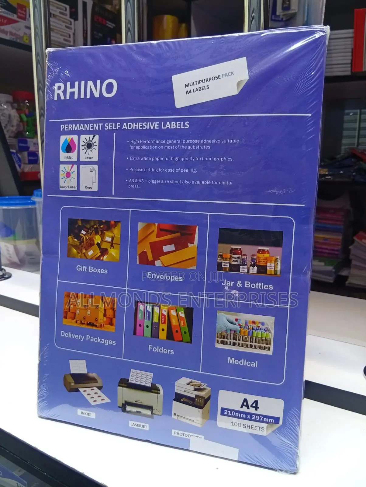 Rhino Multipurpose Label- 8 Ups
