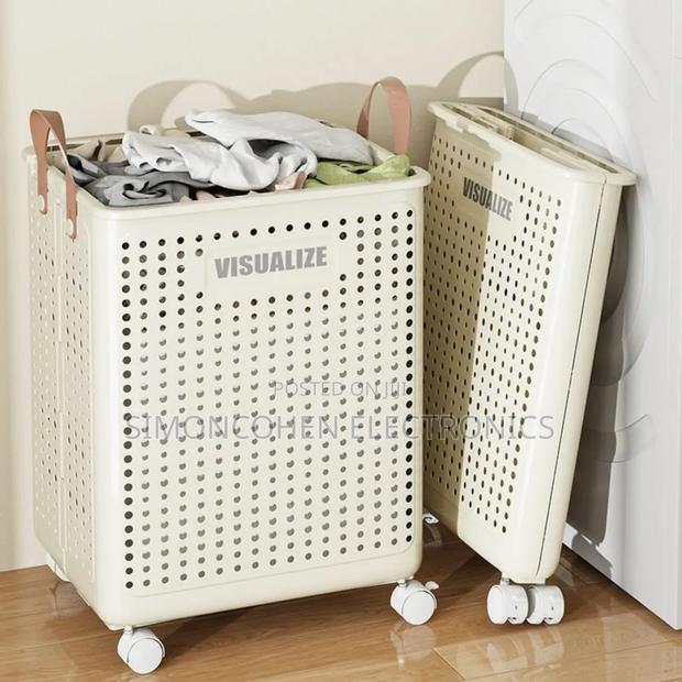 Foldable Multipurpose Hamper Basket With Wheels - main view