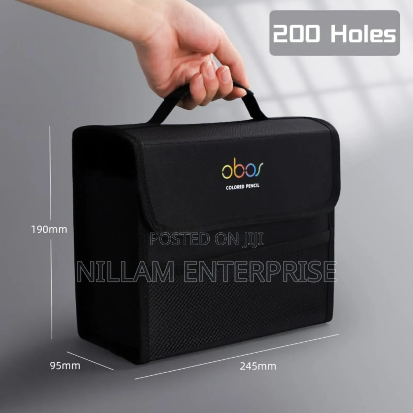 *200 Slots Colored Lead Pencils Storage Bag
