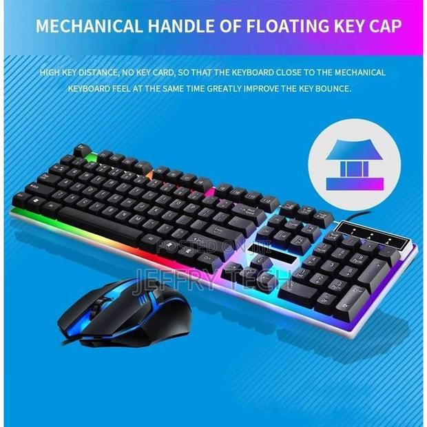 Wired Gaming Keyboard and Mouse Combo With RGB Lights - thumbnail 2