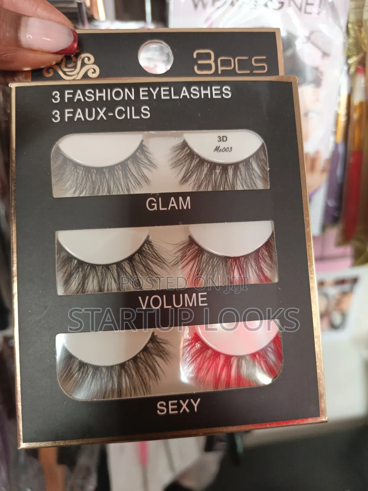 3pcs Eyelashes Volume Eyelashes + Free Lash Applicator