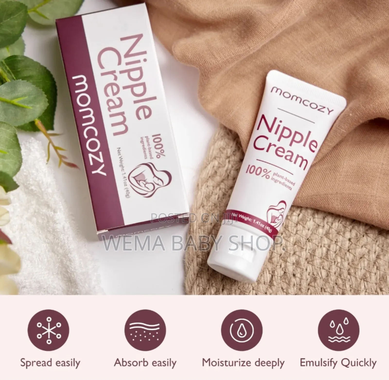 40ml Momcozy 100% Natural Nipple Cream