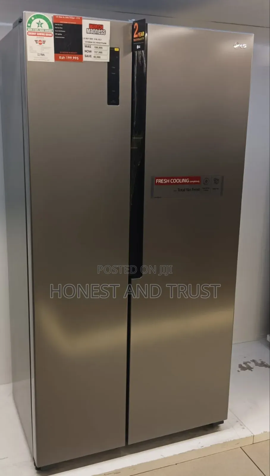519 Litres Lg Side by Side Refrigerator