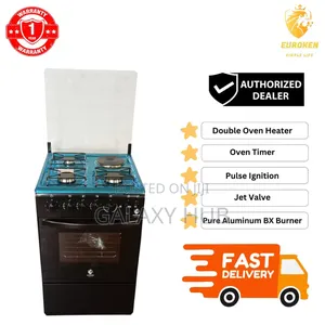50×55 Euroken 3+1 Standing Cooker With Electric Oven Cooker