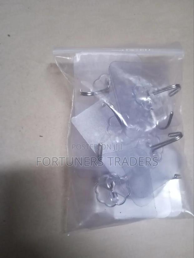 10pcs Adhesive Wall Mounted Hooks - thumbnail 2
