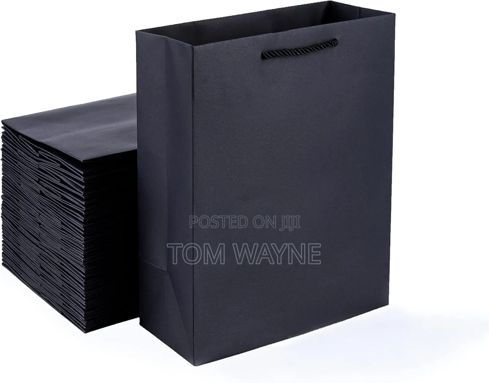 Black Gift Bag A4 Size Laminated